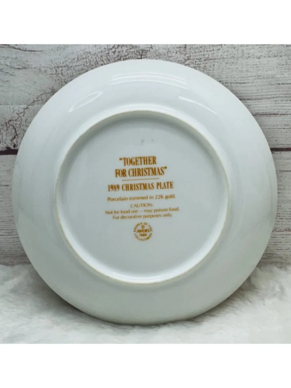 Avon Christmas Plate 